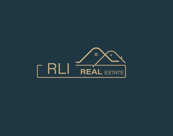 Rli Real Estate Consultants Logo Design Vectors Images Luxury Real — Stock Vector