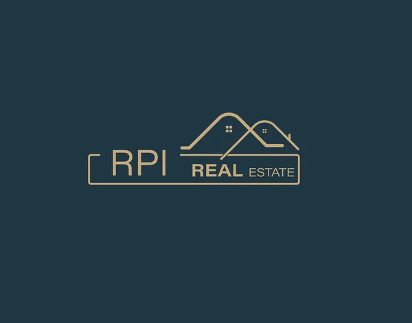 Rpi Real Estate Consultants Logo Design Vectors Images Luxury Real — Stock Vector