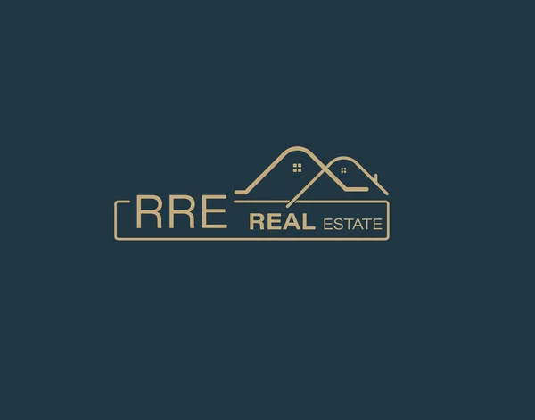 Rre Real Estate Consultants Logo Design Vectors Images Luxury Real — Stock Vector