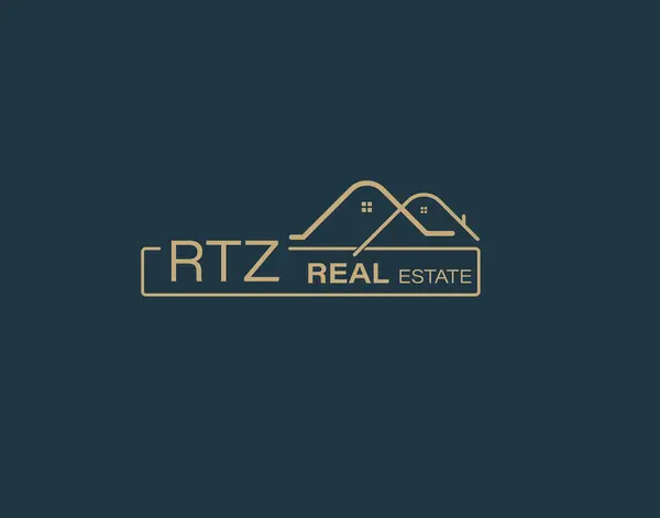 Rtz Real Estate Consultants Logo Design Vectors Images Luxury Real — Stock Vector