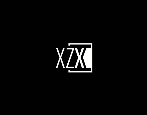 Logo Grafický Design Xzx Moderní Elegantní Vektorové Umění Ikony Izolované — Stockový vektor