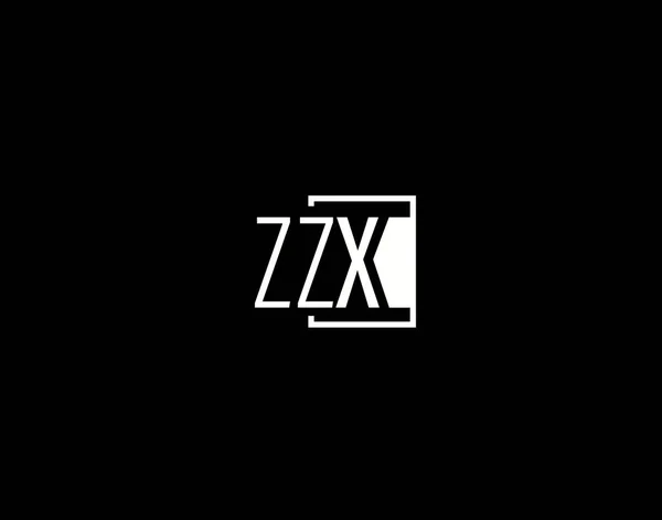 Zzx Logo Und Grafikdesign Moderne Und Schlanke Vektorkunst Und Symbole — Stockvektor