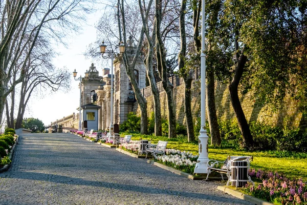 View Historical Urban Gulhane Park Eminonu District Istanbul Topkapi Palace — 图库照片