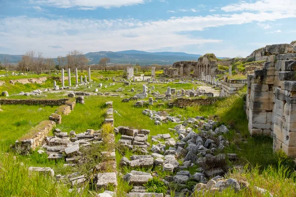 Antigua Ciudad Afrodisias Sitios Arqueológicos Históricos Turquía Moderna — Foto de Stock