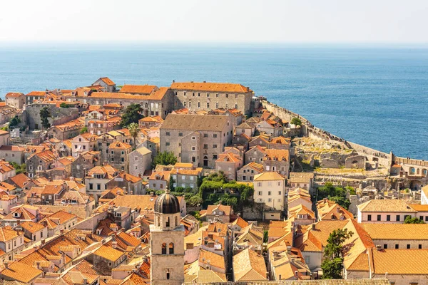 Panorama Van Oude Stad Dubrovnik Kroatië Europa Grote Toeristische Bestemming — Stockfoto