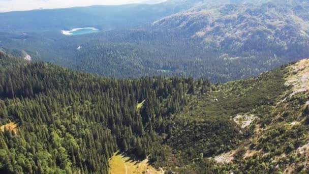 Hava Aracı Jablan Jezero Dağları Durmitor Karadağ Görüyor Turist Eğlencesi — Stok video
