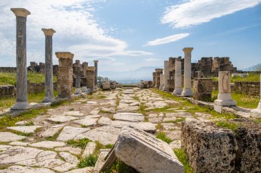 Antik Aphrodisias şehri. Modern Türkiye 'nin arkeolojik ve tarihi mekanları