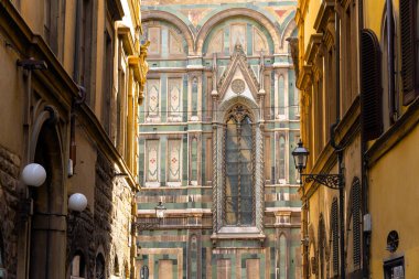 Floransa 'da Duomo, Katedral, Floransa, Firenze, Toskana, İtalya' da güzel mimari detaylar, seyahat merkezleri