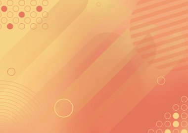 pankart turuncu arkaplan, eğimli çizgiler ve parçacık desenleri olan vektör arkaplan