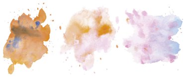 3 suluboya leke, suluboya sıçrama, suluboya sıçrama, soluk boya arkaplan