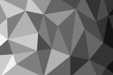 Sancak soyut poligonal escala de grises