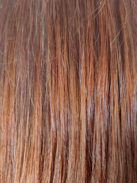 Κόκκινα Καστανά Γυναικεία Μαλλιά Για Φόντο Κοντά — Φωτογραφία Αρχείου