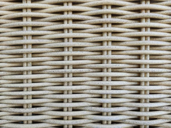 Beige Wicker Rattan Texture Natural Background Close — Stock Photo, Image