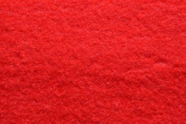 Tekstil arka planı için kırmızı keçeli kumaş