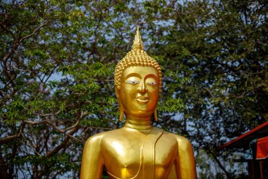 pattaya, Tayland. 03.18.2025. Büyük Buda tapınağı. ayrıntı ve görünüm