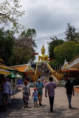 pattaya, Tayland. 03.18.2025. Büyük Buda tapınağı. ayrıntı ve görünüm