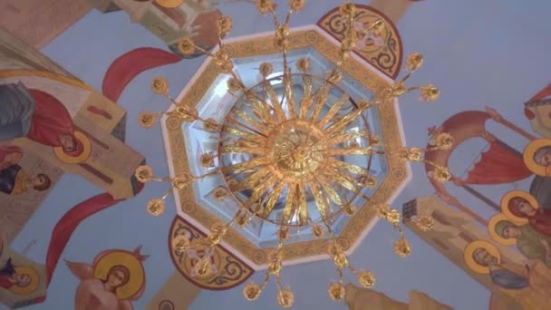Shymkent Kazakhstan February 2023 Church Virgin Mary Moscow Street Beautiful — Vídeo de Stock