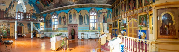 Shymkent Kazakhstan Enero 2023 Panorama Del Interior Del Templo Honor — Foto de Stock