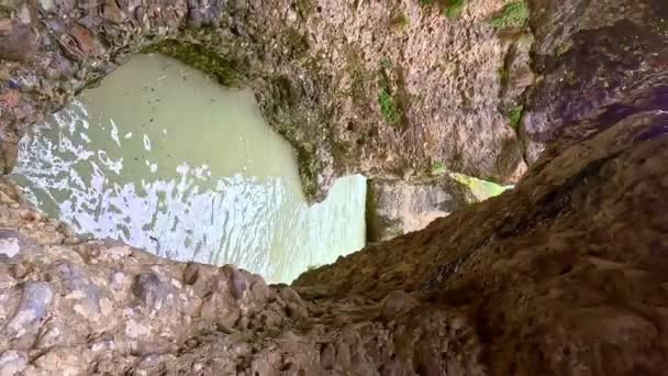 Vue Dessus Rivière Aksu Dans Réserve Naturelle Aksu Zhabagly Belle — Video