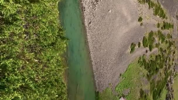 Veduta Del Pittoresco Lago Nella Riserva Aksujabaglinsky Lago Tra Montagne — Video Stock