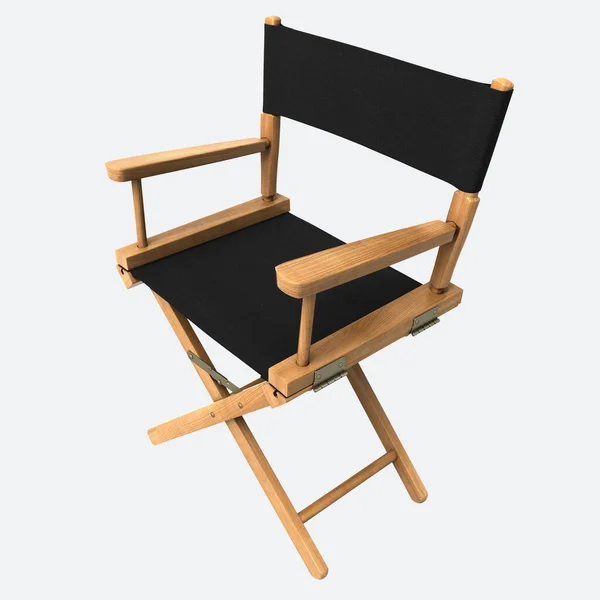 Render Director Chair Clipping Path — Stock Photo, Image