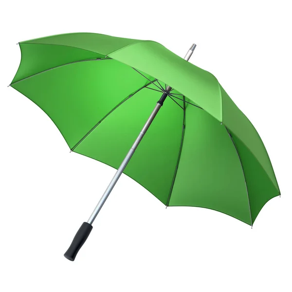 Rendern Grüner Regenschirm Clipping Pfad — Stockfoto