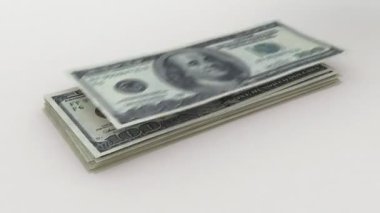 3d Render 100 dolar banknot (alfa kanal)