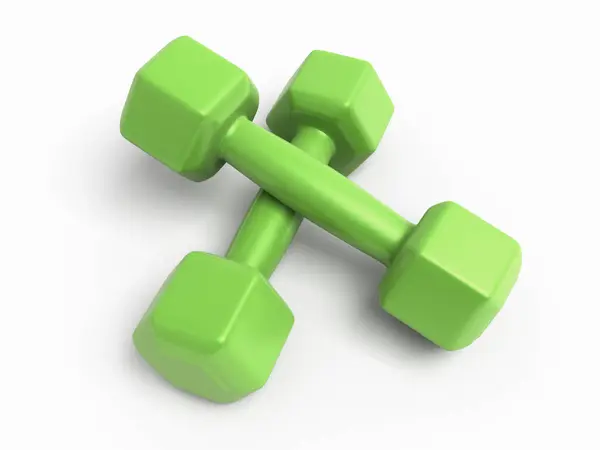 Dumbbell mor plastik oluşturucu (beyaz ve kırpma yolunda izole)