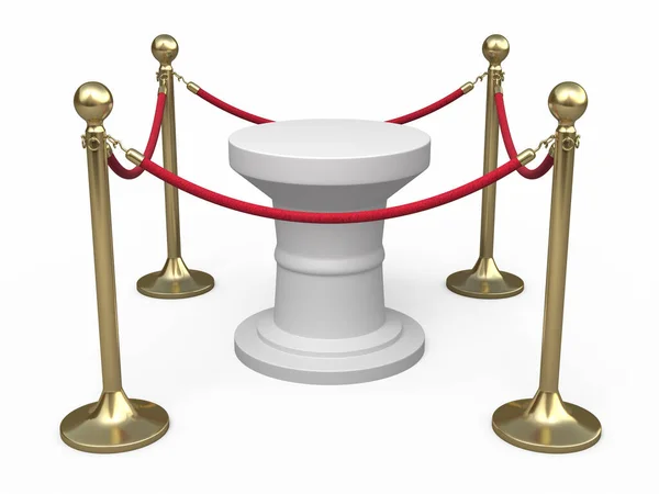 3d render Bariyer ip oluşturma (beyaz ve kırpma yolu üzerinde izole)