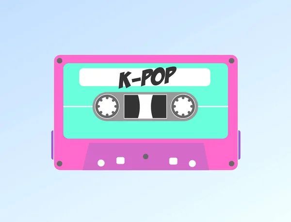 Ilustracao Vetor Kpop Bts Fitas Cassete Fitas Cassete Música Fitas — Vetor de Stock