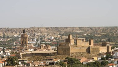 View of the town of Alhambra, Granada, Spain