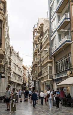 Cartagena, İspanya, 09.09.2022 Cartegena Caddesi.