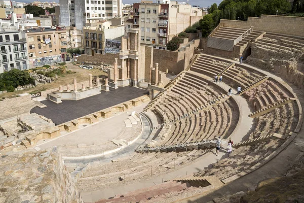 Картахена Испания 2022 Руины Римского Театра — стоковое фото