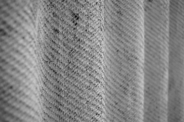 灰色のスレートアスベストスセメントシートの閉鎖 W写真 — ストック写真