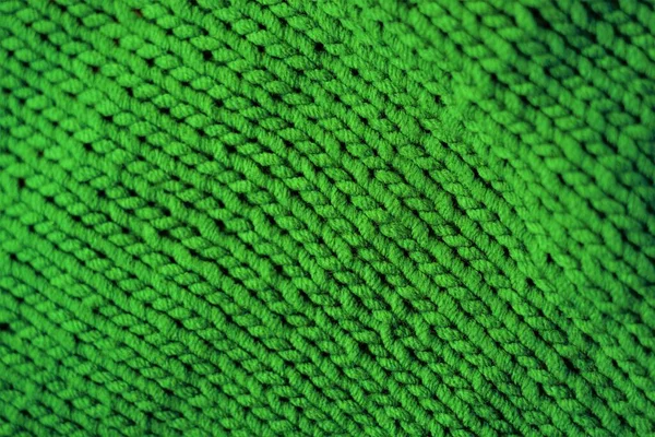 Fondo Verde Punto Suéter Gris Patrón Acogedor —  Fotos de Stock