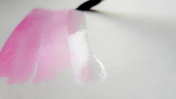 양피지는 자주색 유약을 사용하여 물감을 만든다 매크로 — 스톡 사진