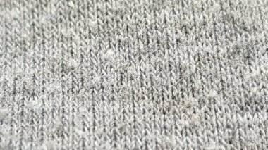 Örülmüş gri arka plan, gri süveter şablonu.