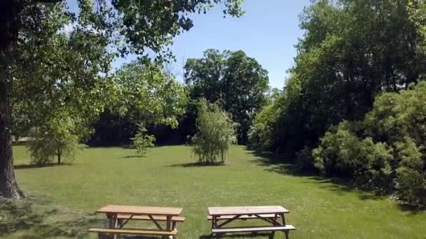 Вид Низькогірне Повітря Оглядається Над Парком Показує Красу Парку Зрілими — стокове відео