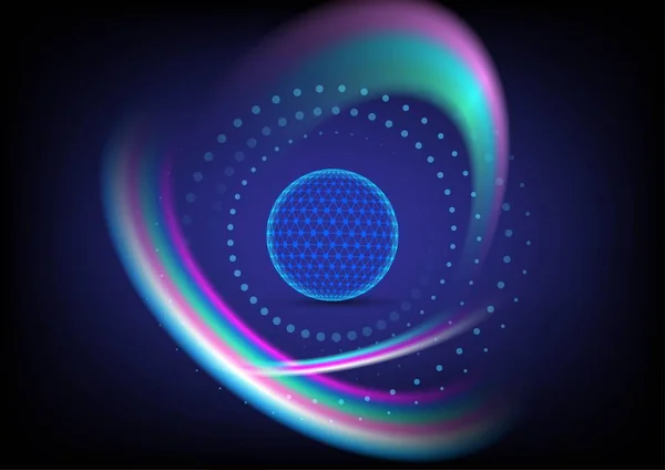 Дизайн Абстрактної Сфери Технологія Градієнтного Кільця — стоковий вектор