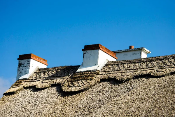 爱尔兰传统的撒切尔屋顶 — 图库照片