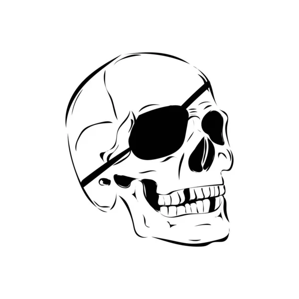 Cráneo Pirata — Foto de Stock