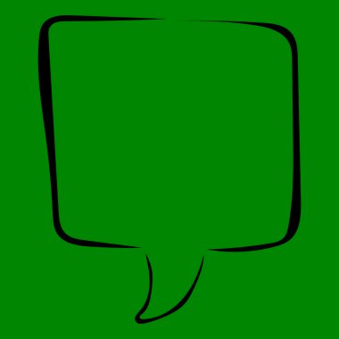 Falan filan için bir çizgi roman balonu.