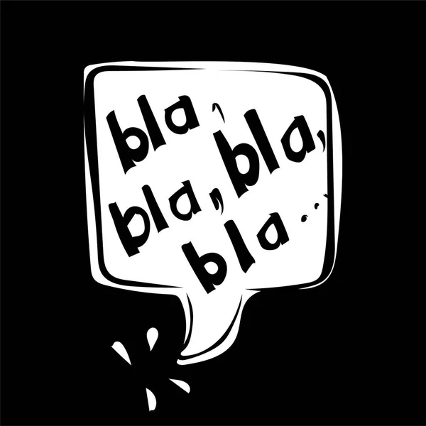 Comic Talk Buborék Bla Bla Bla — Stock Fotó