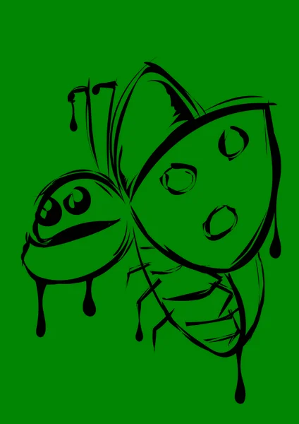 Ladybug Comic Style — Stock Photo, Image