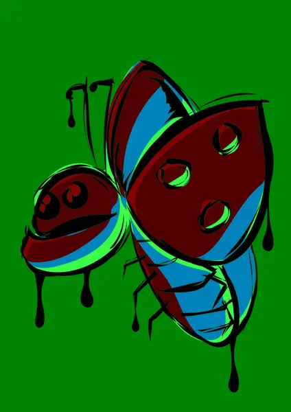 Ladybug Στυλ Κόμικ — Φωτογραφία Αρχείου