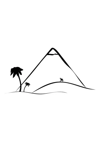 Piramide Woestijn — Stockfoto