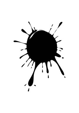 Siyah bir boya lekesi