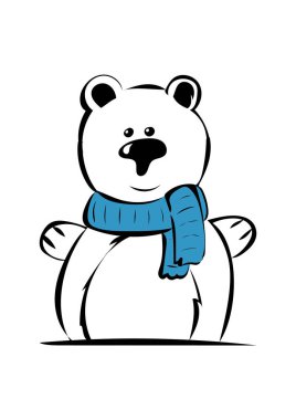 Atkısı olan kutup ayısı