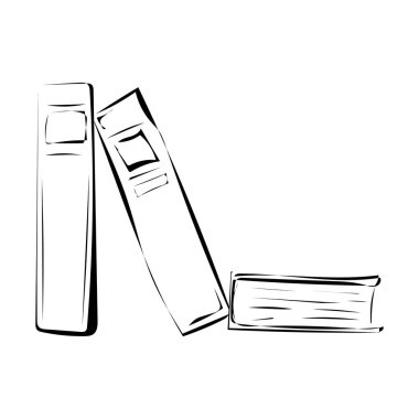 Bir rafta üç kitap.