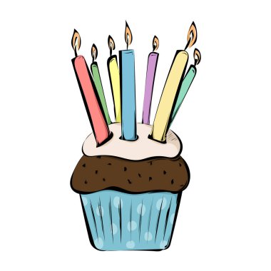 Komik bir doğum günü pastası.